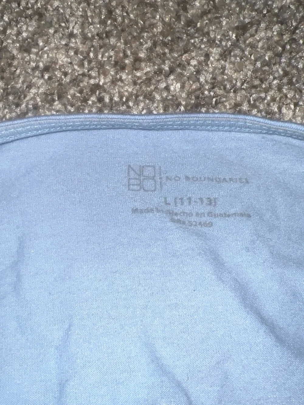 No Boundaries Light Blue Lace-Trim Bralette - Picture 3 of 3
